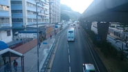 Kwai Chung Road towards Kwai Fong Railway Station and Kowloon near Kwai Fong Estate, with a KMB Route 237A bus passing through there