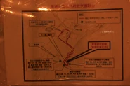 東涌道足球場年宵市場的交通資訊，包括34X線路線圖