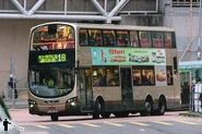 Volvo B9TL (AVBWU) was once the main model on Route 18