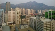 從屯門工廠區遠眺屯門市中心一帶