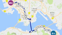 Cross-Harbour Route 102 (to Mei Foo) map image