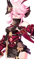 Image of Yae Sakura's Darkbolt Jonin battlesuit.