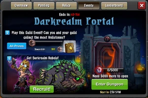 Event Darkrealm Portal 2 window