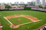 Wrigley baseball field