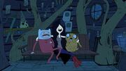 Marceline con finn y jake