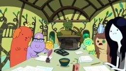 Cameo de Marceline en la asamblea