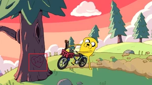 Árbol con las iniciales grabadas J&L