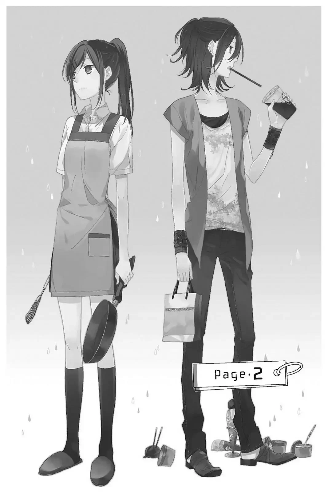 H3 Horimiya the missing pieces season 2 anime lovers manga characters eyes  izumi miyamura and kyouko hori figure black and white minimalist cosplay