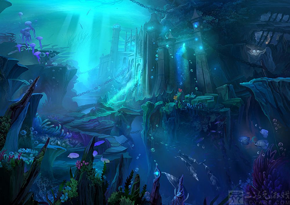Steam Workshop::anime-boy-underwater-with-sea-creatures-moewalls