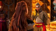 Marad talking to Aloy.