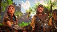 Aloy mentioning that it isn't over.