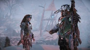 Aratak talking to Aloy.
