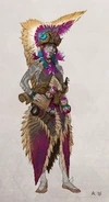 Concept art of the Tattoo Artist.[25]