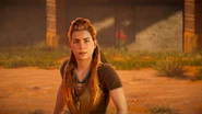 Aloy about to rush to get her gear.