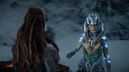 Ourea talking to Aloy.