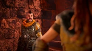Erend wondering what Aloy is talking about.
