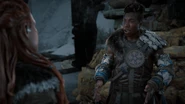 Varl talking to Aloy.