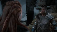 Varl talking to Aloy.