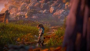 (Aim for his head) Rost telling Aloy that they cannot.