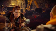 Aloy describing what she found.