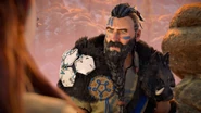 Rost telling Aloy that he will go somewhere she will never find him.