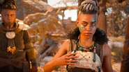 Marea talking to Aloy.[3]