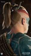 Closeup artwork of a generic Lowland Tenakth from behind by Thomas Sykutera.[17]