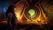 Ourea talking to Aloy.