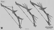 Tenakth hunter bow concept art by Rumen Toshkov