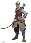 Концепт арт взрослого Баста от Люка де Хаана