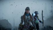 Aloy approaching the door.