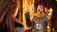 Erend talking to Aloy.