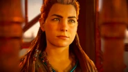Aloy talking to Helis.