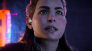 Aloy spotting the Eclipse.