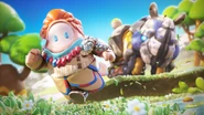 Promo image of Aloy in Fall Guys.