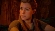 Vala talking to Aloy.