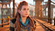 Aloy asking Erend if he's been drinking.