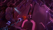 Aloy attempting to open the door.
