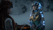 Ourea talking to Aloy.
