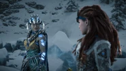 Ourea talking to Aloy.