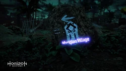 Meridian village road sign