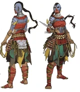 Concept art of Ullia by Luc de Haan.