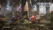 Aloy fighting a pack of Clamberjaws