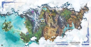 Map of Horizon Forbidden West.