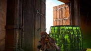 Aloy opening the door.