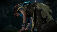Aloy out of the water.