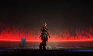 Aloy talking to MINERVA.