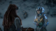 Ourea talking to Aloy.