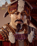 Rhavid in Horizon Zero Dawn: The Frozen Wilds.