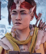 Furahni in Horizon Zero Dawn: The Frozen Wilds'.